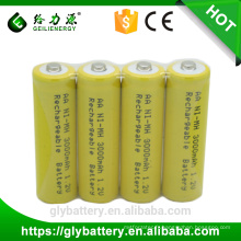 GLE NIMH 1.2v piles rechargeables GLE marque AA 3000mAh